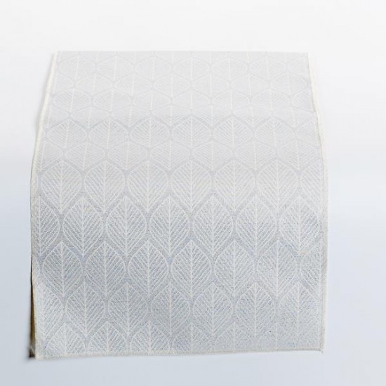ΡΑΝΝΕΡ, ΑΣΗΜΙ ΜΕ ΛΕΥΚΑ ΦΥΛΛΑ, 150x33cm