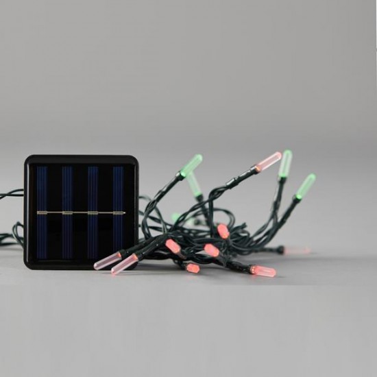 ΣΕΙΡΑ, 80 LED 5mm, ΜΕ ΑΚΡΥΛΙΚΗ ΕΠΕΚΤΑΣΗ, ΗΛΙΑΚΟ ΣΥΛΛΕΚΤΗ ΜΕ ΑΙΣΘΗΤΗΡΑ ΦΩΤΟΣ, 8 ΠΡΟΓΡΑΜΜΑΤΑ, ΠΡΑΣΙΝΟ PVC ΚΑΛΩΔΙΟ, ΚΟΚΚΙΝΟ ΚΑΙ ΠΡΑΣΙΝΟ LED ANA 10cm, ΠΡΟΕΚΤΑΣΗ ΠΑΡΟΧΗΣ 1m, ΙΡ44