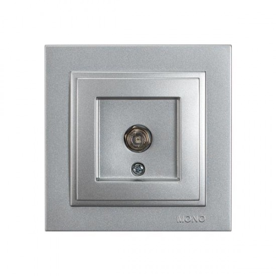 Πρίζα TV F Connector Ασημί
