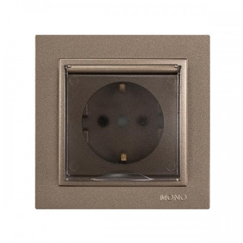 Πρίζα Σούκο Καπάκι 16A Light Fume
