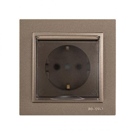 Πρίζα Σούκο Καπάκι 16A Light Fume