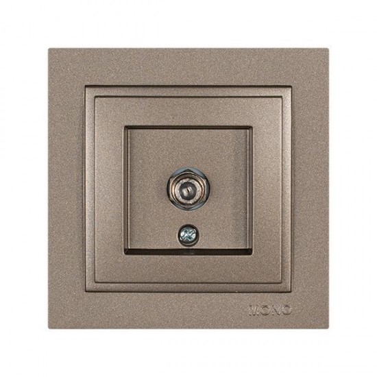 Πρίζα TV F Connector Light Fume
