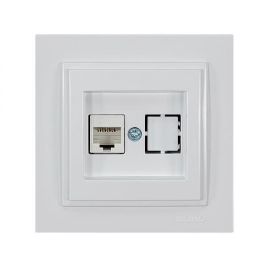 Πρίζα Data Cat 6 RJ 45 Mονή Λευκή