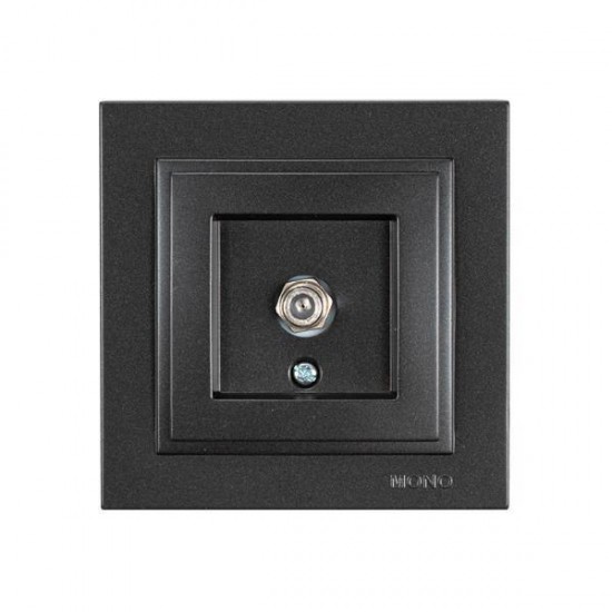 Πρίζα TV F Connector Μαύρο