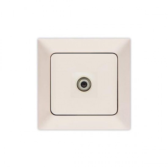 Πρίζα TV F Connector Μπεζ