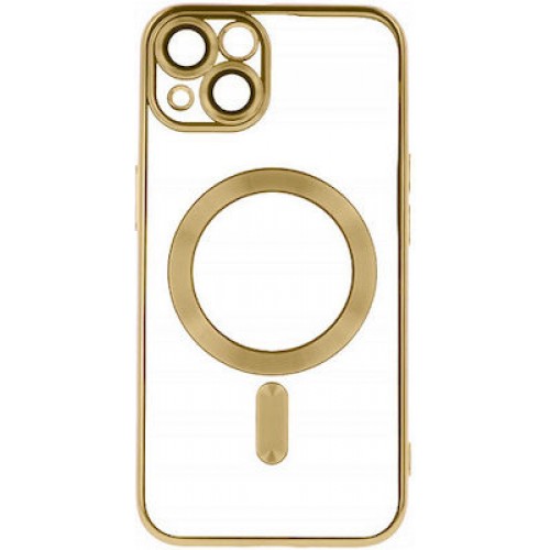 Apple Iphone 15 Plus Magsafe Case Διάφανη Ασημί