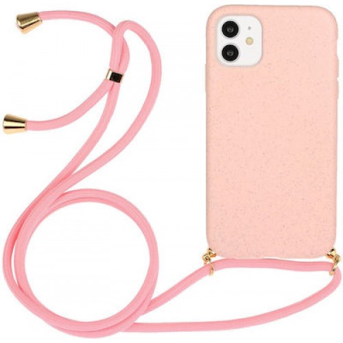 Apple Iphone 11 Θήκη Σιλικόνης Με Λουράκι Κόκκινο