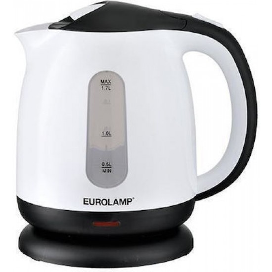 Eurolamp Βραστήρας 30070036 1.7lt 2200W Μαύρος-Άσπρος