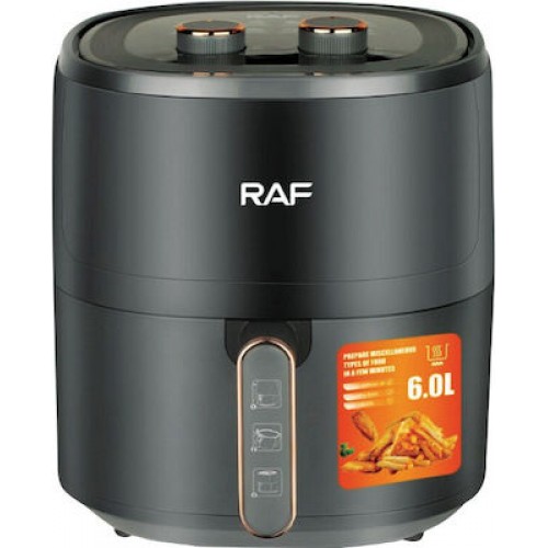 Raf Φριτέζα Αέρος με Αποσπώμενο Κάδο R-5325 6lt Μαύρη