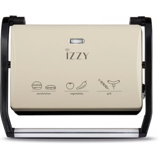 Izzy Panini Τοστιέρα Γκριλιέρα 123 800W Creme