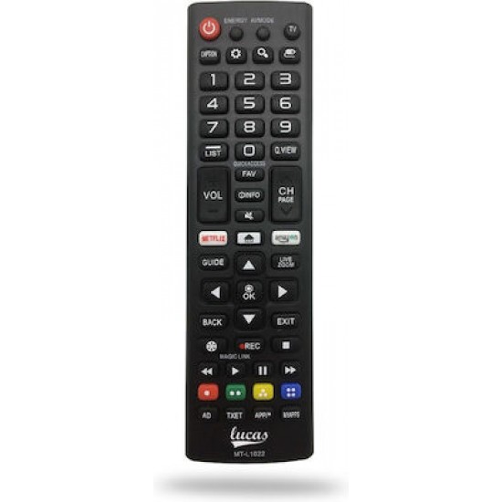 Lucas MT-L1022 Συμβατό Τηλεχειριστήριο για Τηλεοράσεις LG