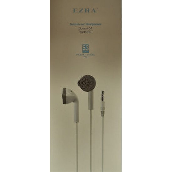 Ezra NO.53 In-ear Handsfree Λευκό