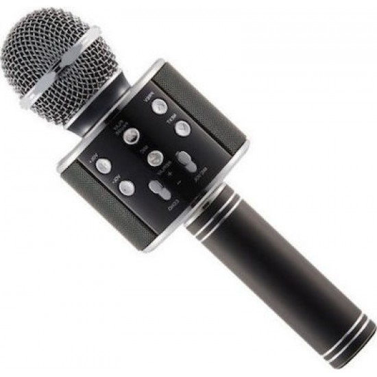 Ασύρματο Μικρόφωνο Karaoke  Μαύρο Χρώμα WS-858