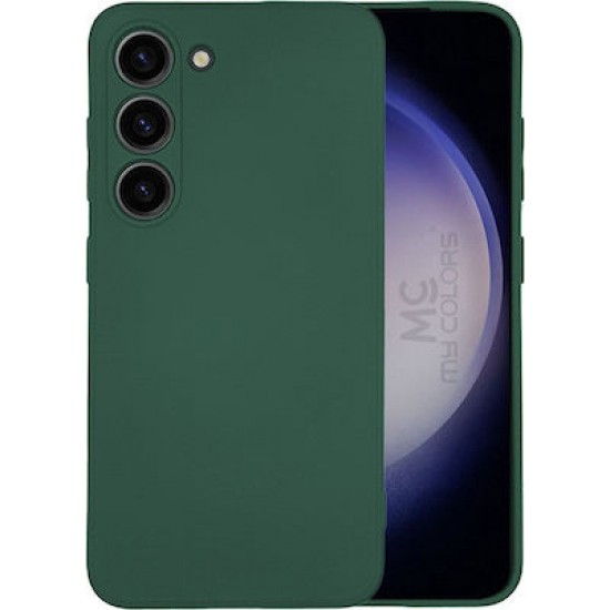 Samsung Galaxy S23 Θήκη Σιλικόνης Πράσινη Σκούρα